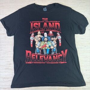 WWE Authentic Black T-Shirt with Red Design
